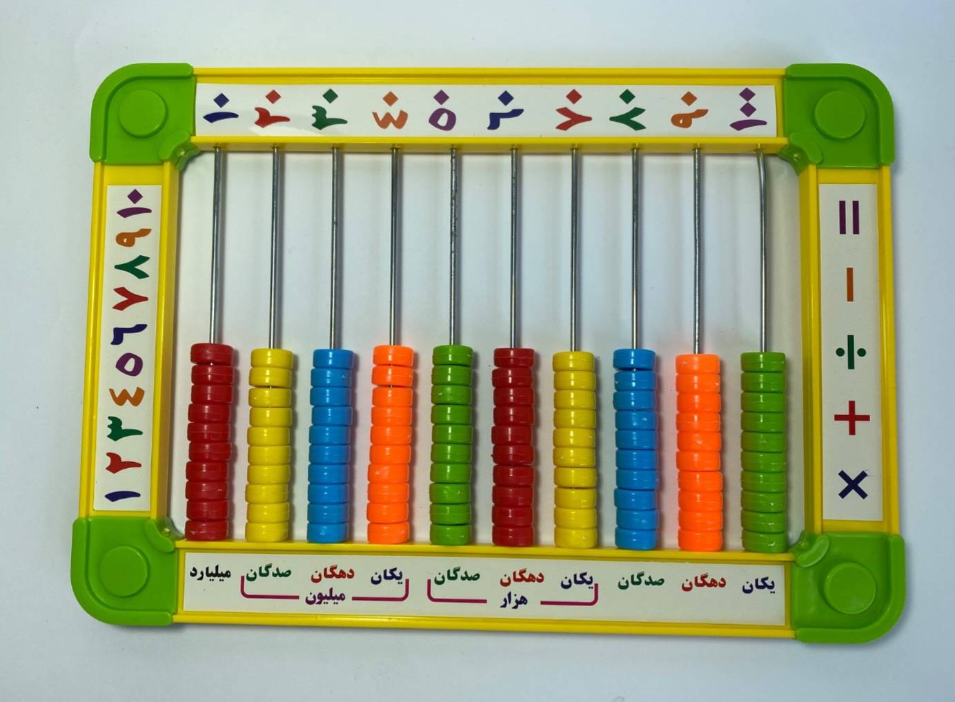 چرتکه آموزشی رنگی  کودکان
